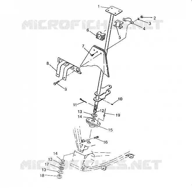 STEERING POST   ASSEMBLY 6X6 400L, SWEDISH S948740 AND  NORWEGIAN N948740 (4926812681020A)