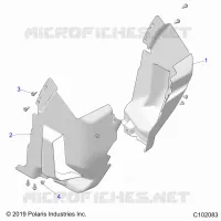 BODY, FRONT MUD GUARDS