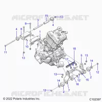 ENGINE, MOUNTING & LONG BLOCK