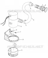 BILGE PUMP SL 700 B974071, INTL. SL 700 I974071, SL 700 DELUXE B974072 AND (4940874087C001)