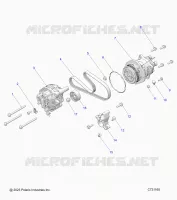 ENGINE, ALTERNATOR AND COMPRESSOR