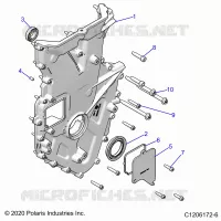 ENGINE, FRONT COVER