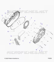 DRIVE TRAIN, CLUTCH COVER, INNER/OUTER