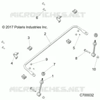 SUSPENSION, FRONT STABILIZER BAR