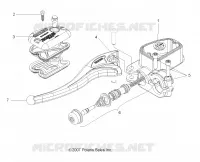 FRONT BRAKE BRAKE LEVER AND LH MASTER CYLINDER