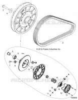 DRIVE TRAIN, SECONDARY CLUTCH