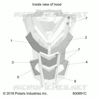 HOOD FOAM/FIBER
