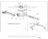 FRONT BRAKE BRAKE LEVER AND MASTER CYLINDER