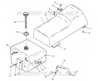 SEAT   GAS TANK ASSEMBLY WIDETRAK LX 0952064 AND  EUROPEAN WIDETRAK LX E9 (4928942894A007)