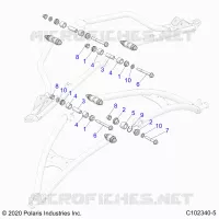 FRONT SUSPENSION A-ARM, MOUNTING