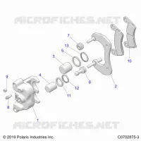 BRAKES, REAR CALIPER