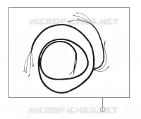 EUROPEAN COMPONENTS, WIRE HARNESS, TAIL LIGHT LONG BACK