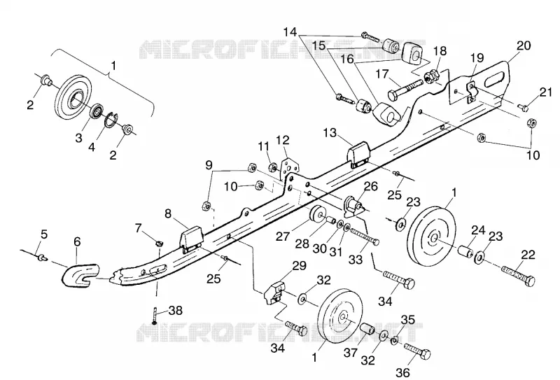 RAIL MOUNTING (SUSPENSION)