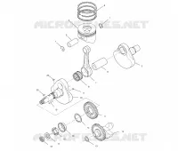 CRANKSHAFT AND PISTON
