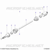 DRIVE TRAIN, REAR DRIVE SHAFT