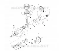 CRANKSHAFT AND PISTON