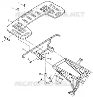 REAR RACK MOUNTING XPLORER 400L W97CC38C (4939753975A007)