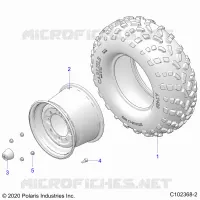 WHEELS, REAR TIRE