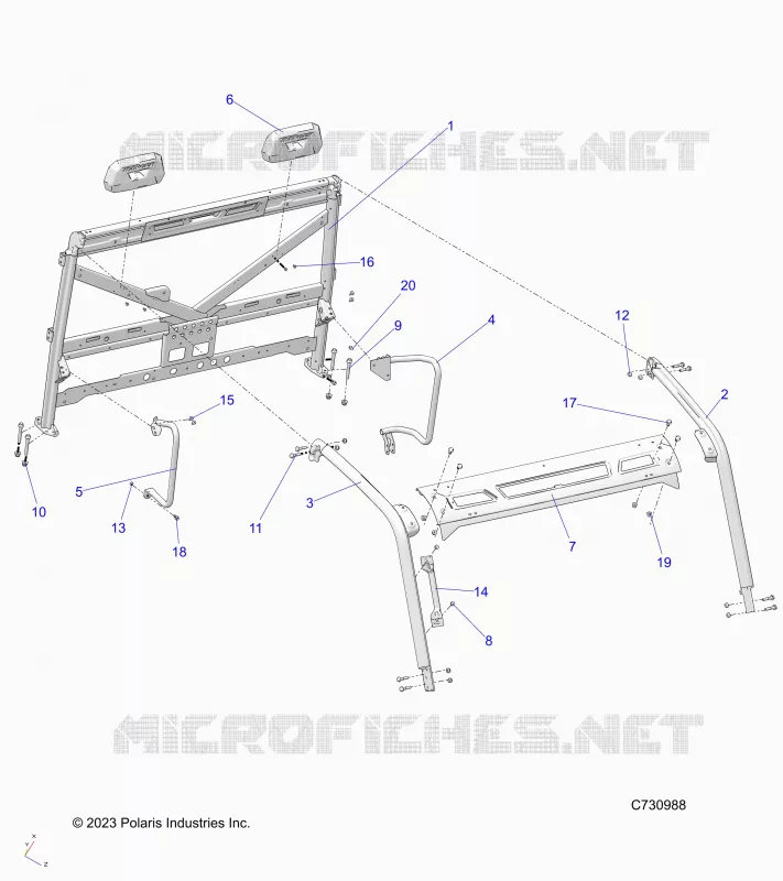 CHASSIS, CAB FRAME