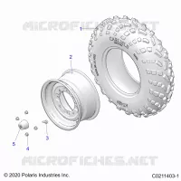 WHEELS, FRONT TIRE