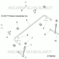 FRONT SUSPENSION STABILIZER BAR- R18RRE99NS (C700032)
