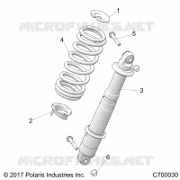 REAR SUSPENSION SHOCK MOUNTING