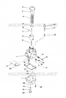 CARBURETOR TRAIL DEALER MUST VERIFY  JETTING   CARBURETOR NUMBERS (4919281928032A)