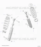 REAR SUSPENSION SHOCK AND MOUNTING