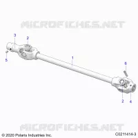 DRIVE TRAIN, FRONT PROP SHAFT