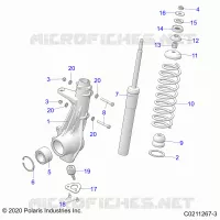 SUSPENSION, FRONT STRUT 