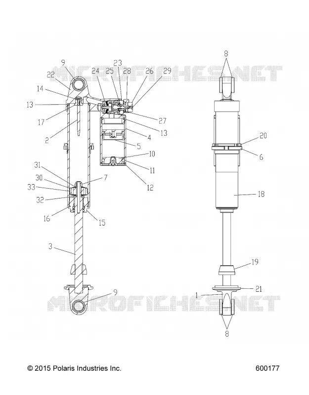 SUSPENSION, IFS SHOCK, HI LO ADJ., SNOW CHECK OPTION (7044384)