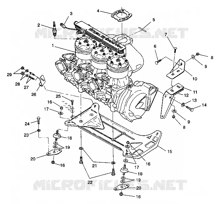 ENGINE MOUNTING SL 750 / B934070 (4924752475011A)