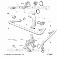 ENGINE, WATERPUMP AND BYPASS