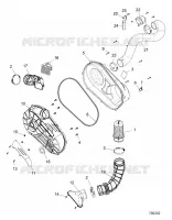 DRIVE TRAIN, CLUTCH COVER AND DUCTING