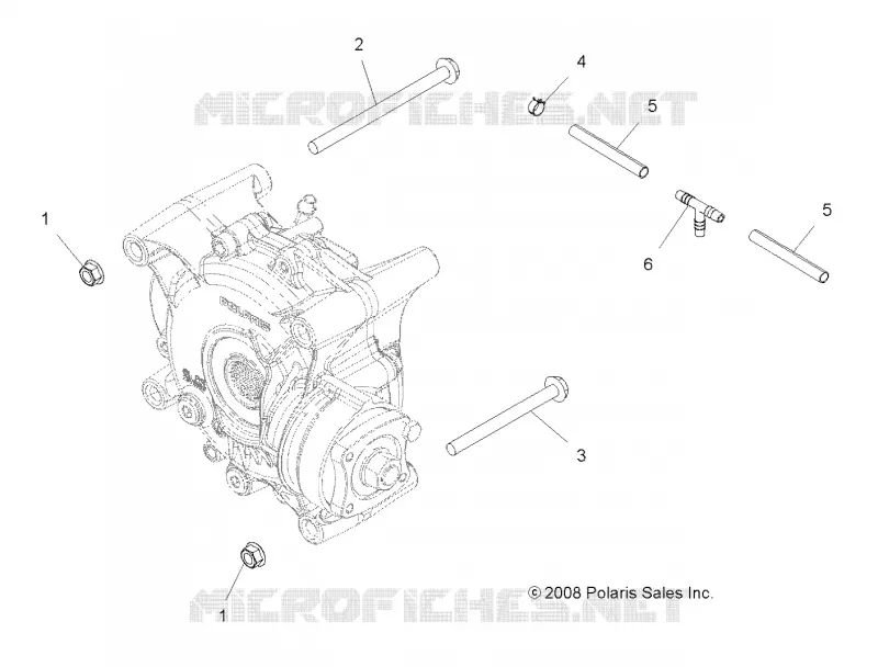 DRIVE TRAIN, GEARCASE MOUNTING, REAR