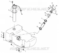 FUEL TANK SL 700 B974071, INTL. SL 700 I974071, SL 700 DELUXE B974072 AND I (4940874087A010)