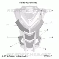 HOOD FOAM/FIBER