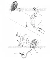 RECOIL STARTER  XPLORER 4X4 W959140 (4930223022D006)