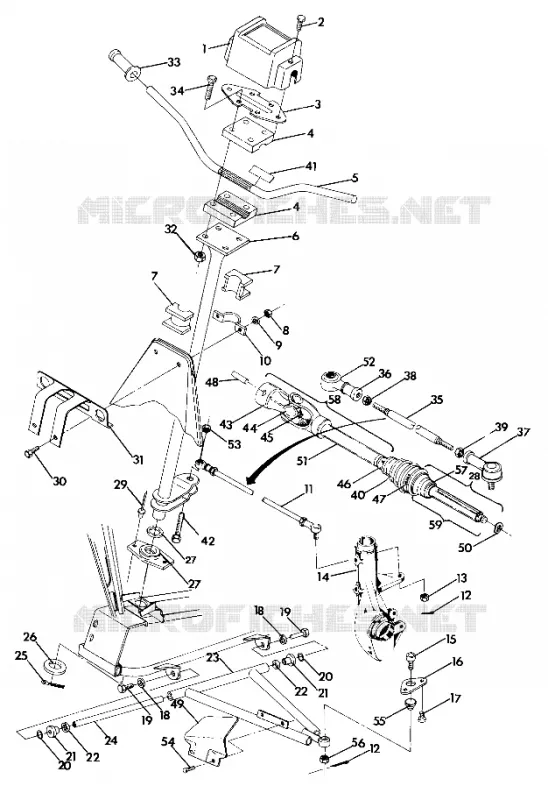 STEERING ASSEMBLY UPDATED 5/90 (4917731773015A)