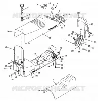 SEAT   GAS TANK TRAIL 0962761, TRAIL TOURING 0962262, AND EUROPEAN TRAIL (4931763176A008)