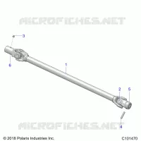 DRIVE TRAIN, PROP SHAFT, FRONT
