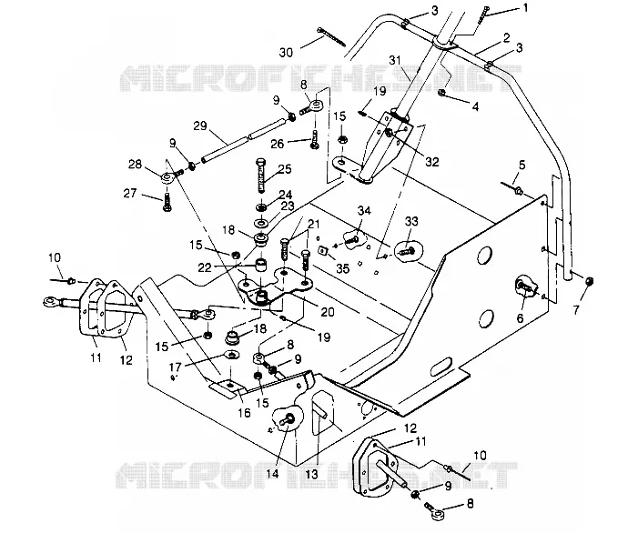 STEERING ASSEMBLY  500 EFI 0952774, EFI SKS 0952574,   EFI SKS PT 0952974, (4929052905B006)