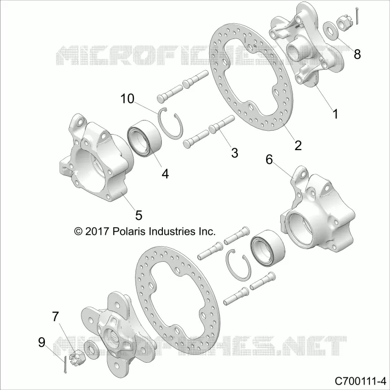 SUSPENSION, REAR CARRIER AND HUB