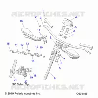 UPPER STEERING & HANDLEBAR ASM.