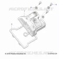 ENGINE, VALVE COVER