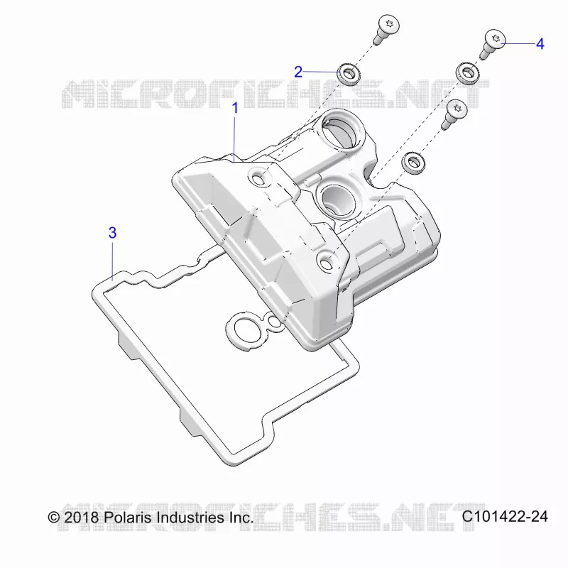 ENGINE, VALVE COVER