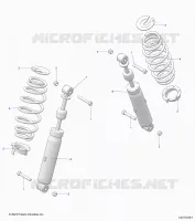 REAR SUSPENSION SHOCK AND MOUNTING