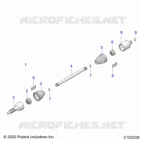 DRIVE TRAIN, REAR DRIVE SHAFT