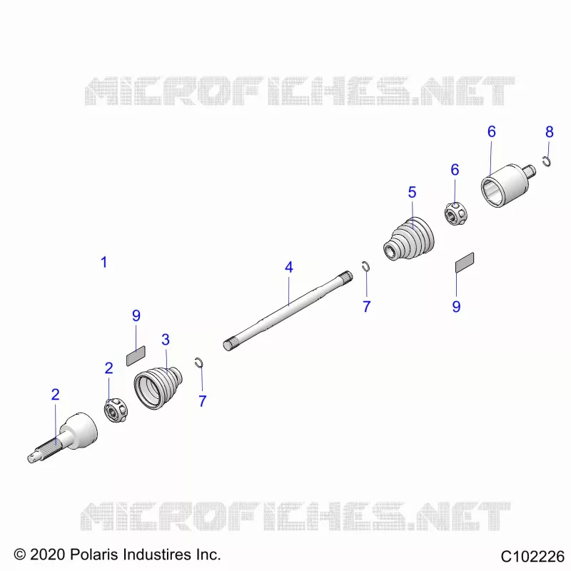 DRIVE TRAIN, REAR DRIVE SHAFT
