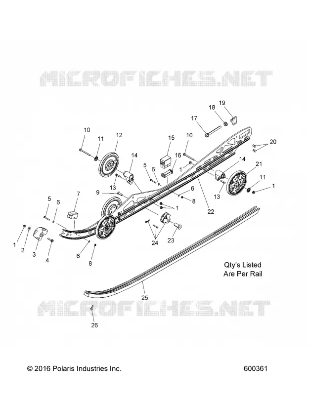SUSPENSION, RAIL MOUNTING